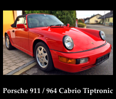 Fahrzeug 2 xxxx xxxx    mit Frontscheibe Porsche 911 / 964 Cabrio Tiptronic